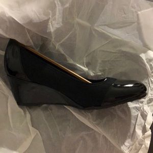 Black Stretch Life Stride Wedges 8.5W